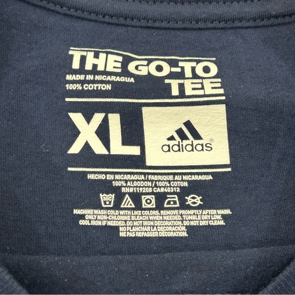 Los Angeles LA Galaxy MLS Soccer Navy Blue Adidas The Go-To Tee Shirt Men’s - Picture 5 of 12
